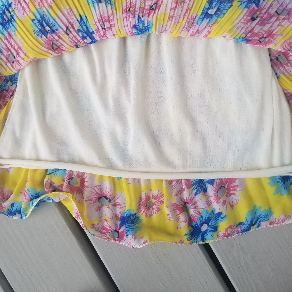 Sz S Daisy floral yellow dress - Picture 6 of 8